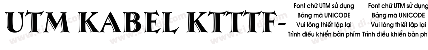 UTM Kabel KTttf字体转换